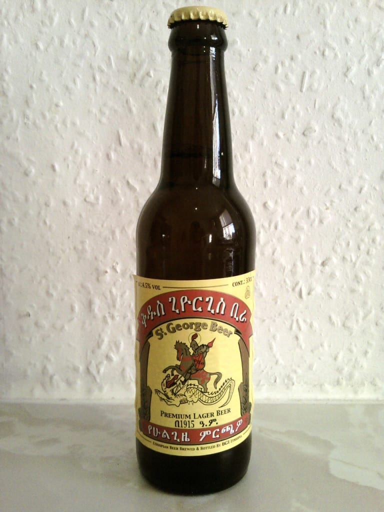 Bottle of St. George, the national beer of Ethiopia