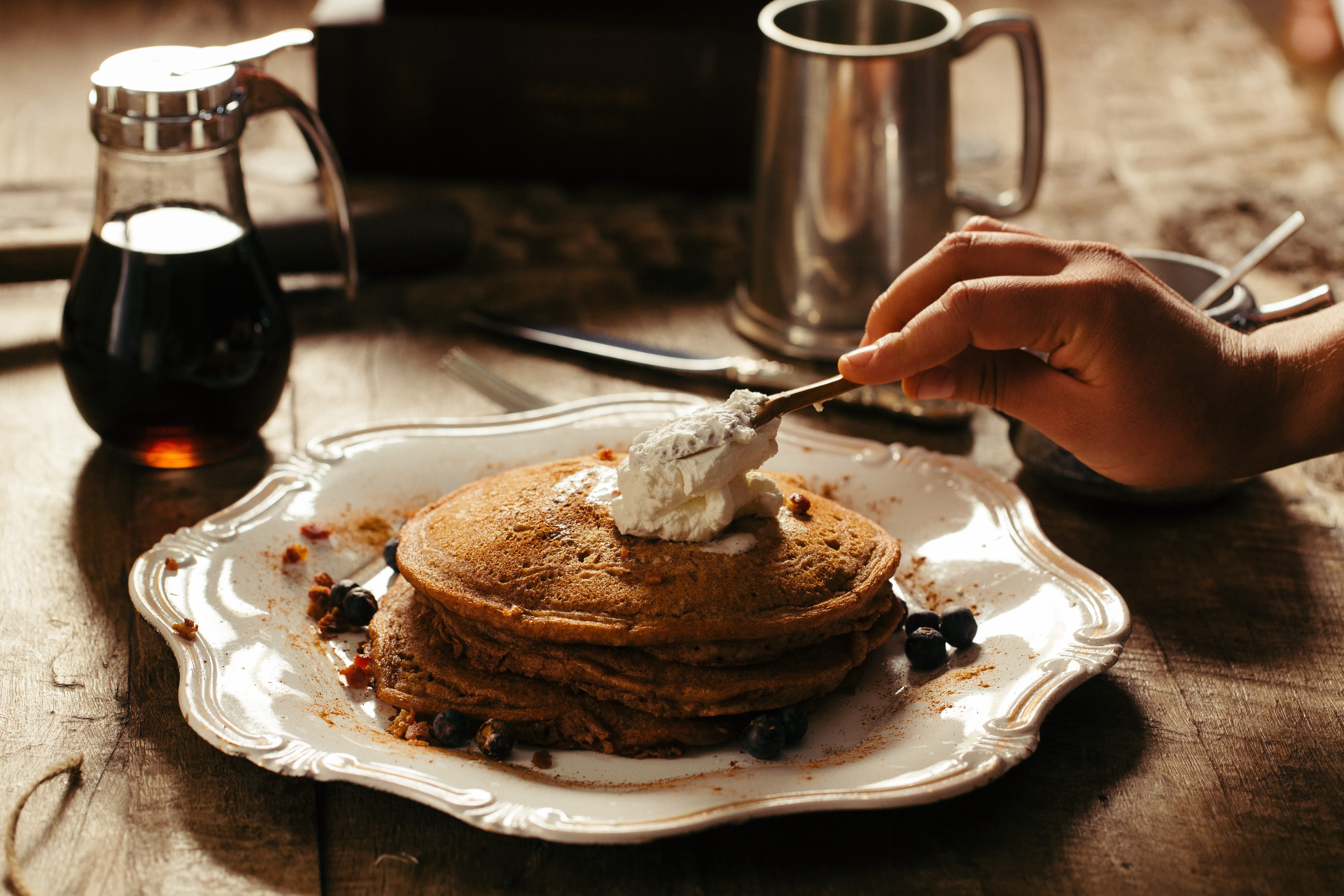 Pancake breakfast at Pancakes on the Rocks, Sydney