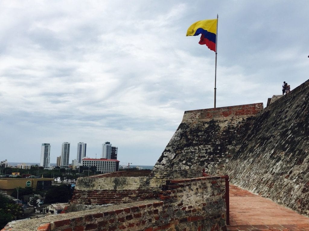 Panoramic view from Castillo San Felipe, Cartagena
