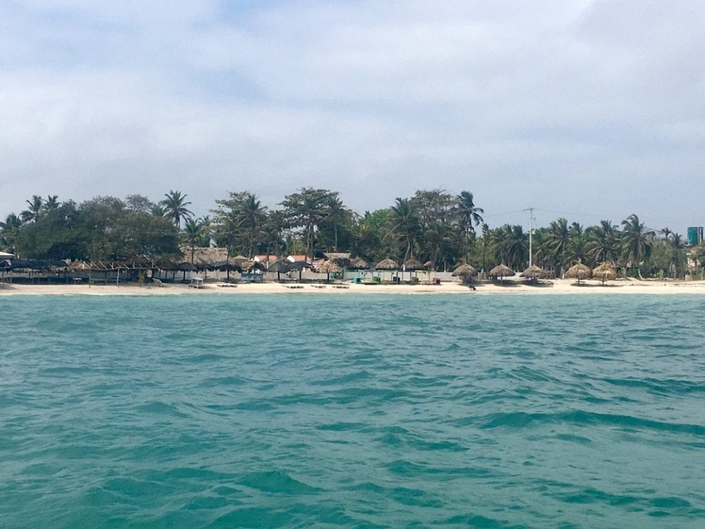 Beach at Tierra Bomba island near Cartagena