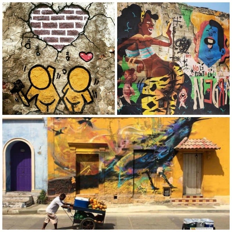 Street art in Getsemani, Cartagena