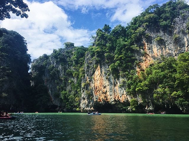 Limestone cliffs in Phang Nga Bay near Phuket